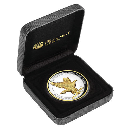 2023 $8 Australian Wedge Tailed Eagle 5oz Silver Proof High Relief Gilded Coin