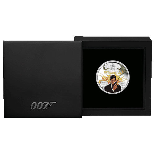 2023 $1 James Bond Live and Let Die 1oz Silver Proof Coloured Coin