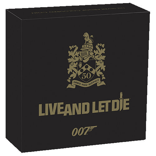 2023 $1 James Bond Live and Let Die 1oz Silver Proof Coloured Coin