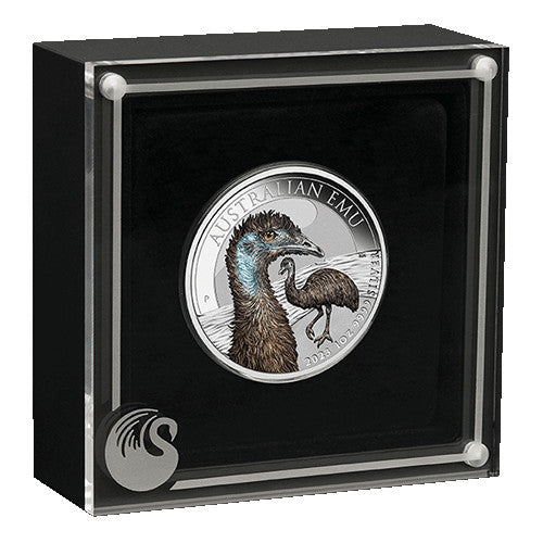 2023 $1 Australian Emu 1oz Silver Coloured Coin