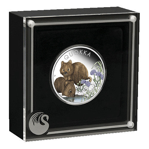 2023 $1 Australian Quokka 1oz Silver Proof Coloured Coin