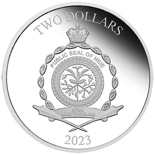 2023 $2 Fast & Furious 1oz Silver Proof Coloured Coin - Quarter Mile at a Time