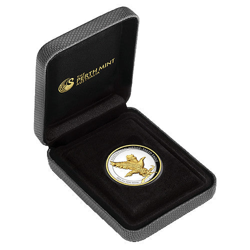 2023 $2 Australian Wedge Tailed Eagle 2oz Silver Proof High Relief Gilded Coin