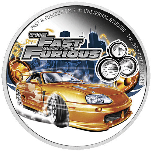 2023 $2 Fast & Furious 1oz Silver Proof Coloured Coin