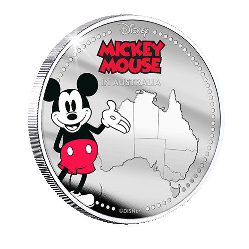 2023 Disney Mickey in Australia Silver Plated Commemorative Medallion