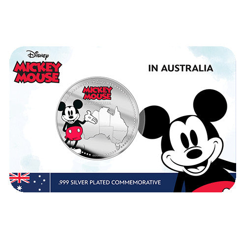 2023 Disney Mickey in Australia Silver Plated Commemorative Medallion