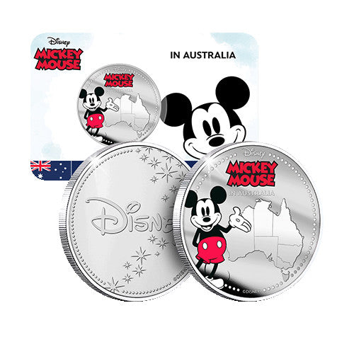 2023 Disney Mickey in Australia Silver Plated Commemorative Medallion