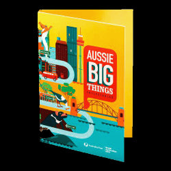 2023 $1 Aussie Big Things Coin Tube and Folder Set with 10 Uncirculated Coins (Sealed)