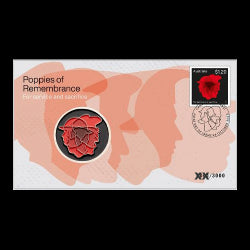 2023 Poppies of Remembrance Limited Edition Medallion & Stamp Cover PNC