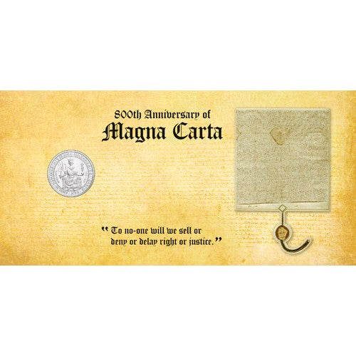 2015 20c 800th Anniversary of the Magna Carta Coin & Stamp Cover PNC