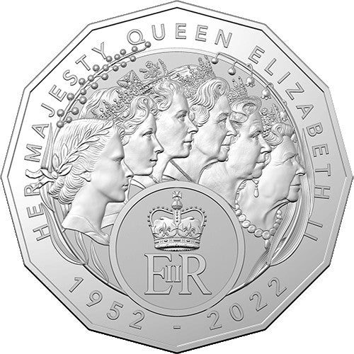 2023 50c Elizabeth Regina - HM Queen Elizabeth II Commemoration CuNi Uncirculated Coin