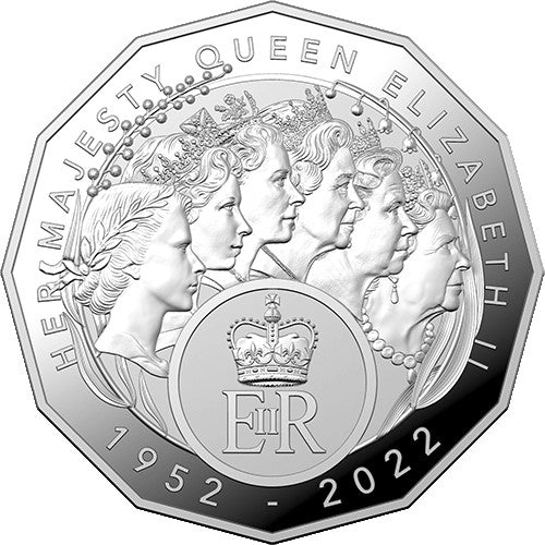 2023 50c Elizabeth Regina - HM Queen Elizabeth II Commemoration Fine Silver Proof Coin