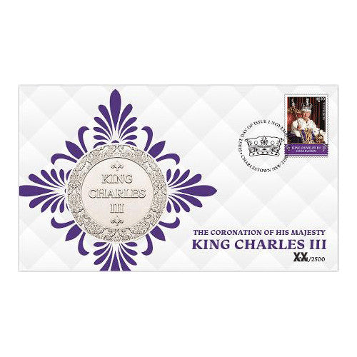 2023 The Coronation of His Majesty King Charles III Medallion & Stamp Cover PNC