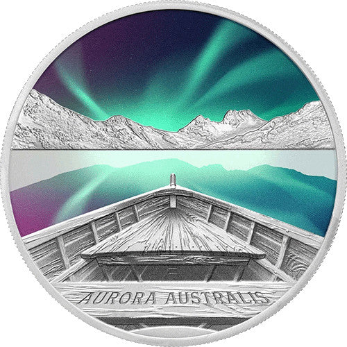 2022 $1 Aurora Australis 1oz Silver Proof Coloured Coin