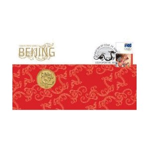 2008 $1 Beijing Coin & Stamp Cover PNC