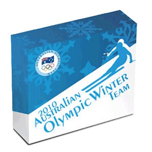 2010 $1 Australian Winter Olympic Team 1oz Silver Proof Coin