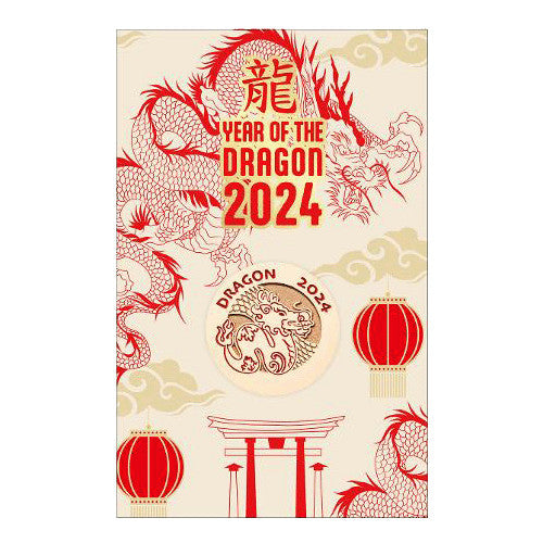2024 Year of the Dragon Medallion in Card