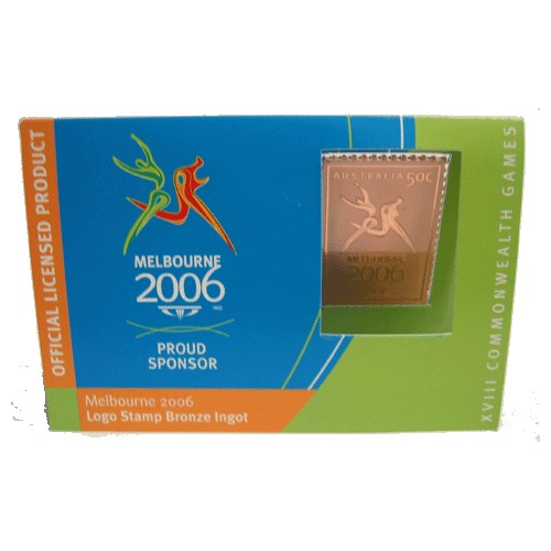 2006 Commonwealth Games Logo Stamp Bronze Ingot